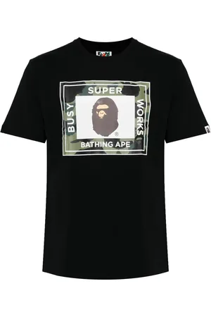 A Bathing Ape Logo-printed cotton T-shirt