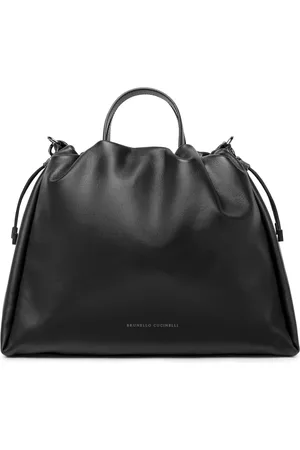 Brunello Cucinelli Large Mellow leather tote bag