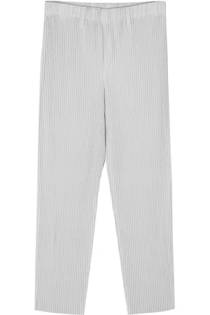 Issey Miyake Pliss??-effect trousers