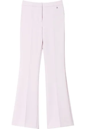 Twin-Set Flared cady-texture trousers