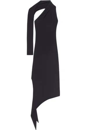 Courrèges Slash crepe maxi dress