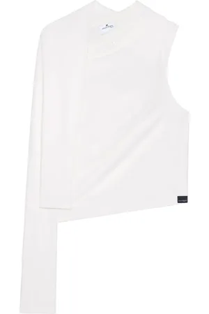 Courrèges Asymmetric off-shoulder T-shirt