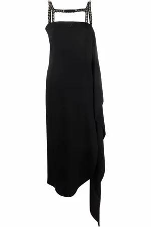 Courrèges Draped panel midi dress