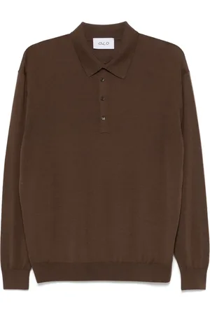 D4.0 Fine-knit polo shirt