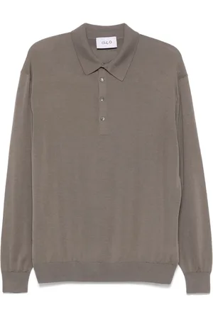 D4.0 Fine-knit polo shirt