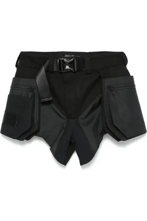 MUGLER Technical fabric cargo shorts