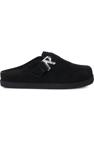Represent Initial suede slippers