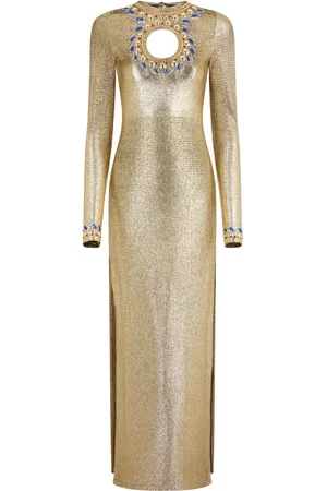 Paco rabanne Temporary crystal-embellished maxi dress