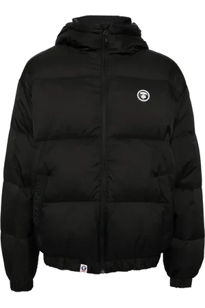 A Bathing Ape Logo-appliqu?? padded jacket