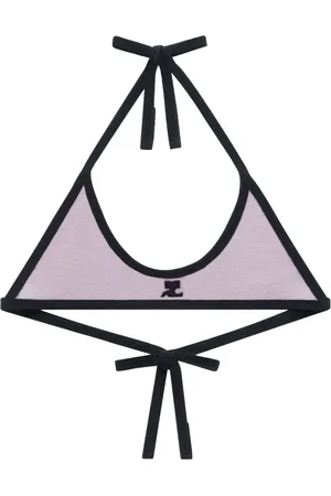 Courrèges Contrasting-trim bralette