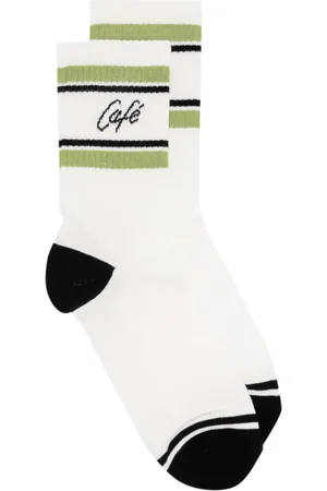 CAF Intarsia-knit logo ribbed socks