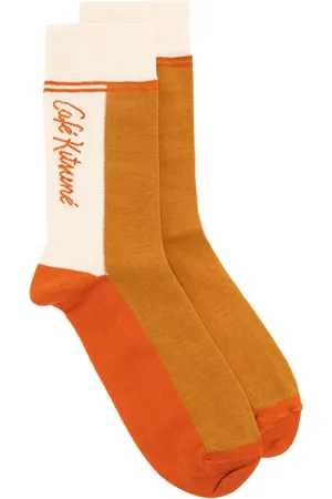 CAF Intarsia-knit logo socks
