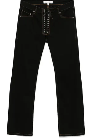 Ludovic De Saint Sernin Straight-leg lace-up jeans
