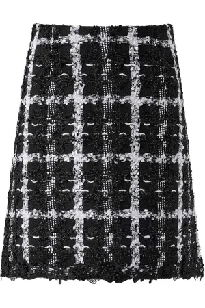 Carolina Herrera Tweed A-line mini skirt