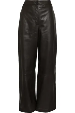 YVES SALOMON Wide-leg leather trousers