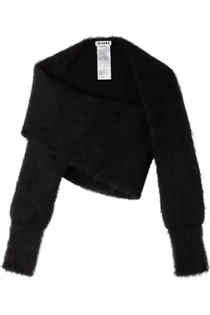 SUNNEI Brushed-finish wrapped sweater