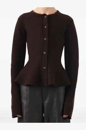 Jason Wu Peplum-hem wool cardigan