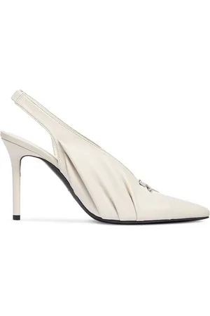 Courrèges Draped faux leather pumps