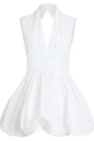 Patou Open-back bubble mini dress