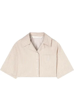 Palm Angels Logo cropped shirt