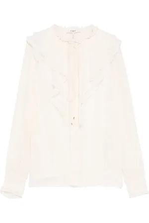 Chloé Ruffled silk blouse