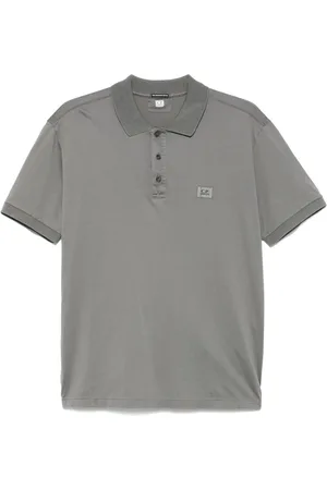 C.P. Company Logo-patch polo shirt