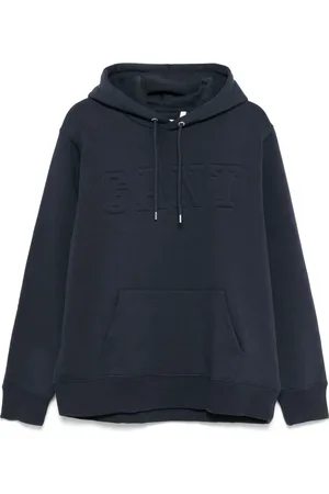GANT Embossed-logo hoodie