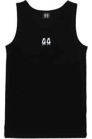 44 Label Group Logo-embroidered tank top