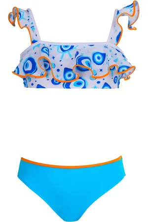 Nessi Byrd Evil eye-print bikini set