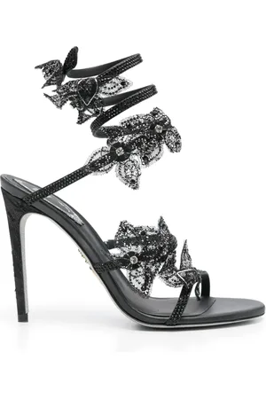 RENE CAOVILLA 105mm Floriane Aquamarine sandals