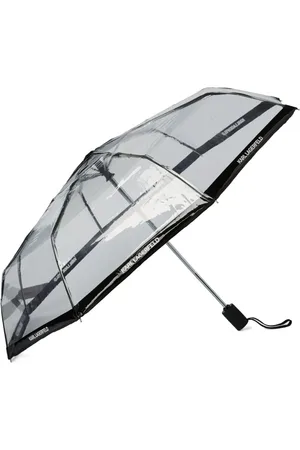 Karl Lagerfeld Logo-trim transparent umbrella