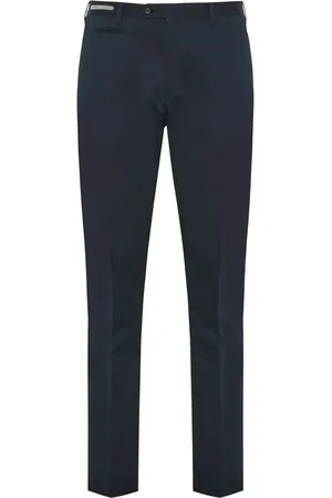 corneliani Pressed-crease tapered trousers