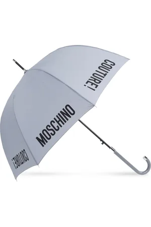 Moschino Logo-print crook-handle umbrella