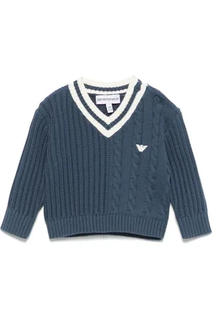 Emporio Armani Logo-patch sweater