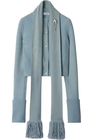 Burberry Scarf-detailing cardigan