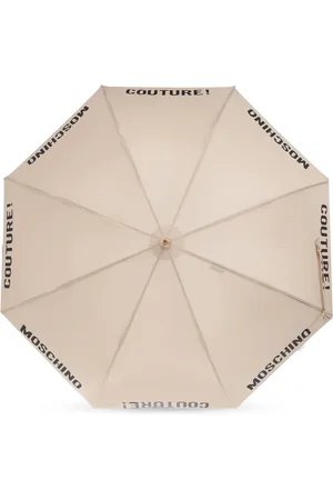 Moschino Logo-print crook-handle umbrella