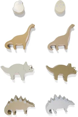 Konges Sløjd Wooden dinosaur blocks (set of eight)