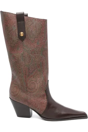 Etro 60mm paisley-jacquard leather shoes
