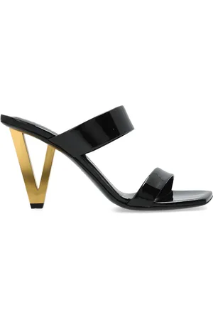 VERSACE 85mm V2025 patent-leather sandals