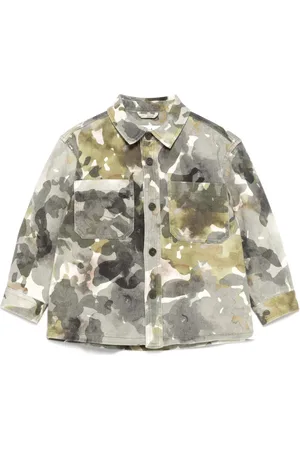Il gufo Camouflage-print jacket