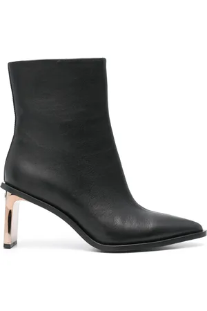 Calvin Klein 75mm leather ankle boots