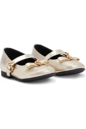 VERSACE Gianni Ribbon ballet flats