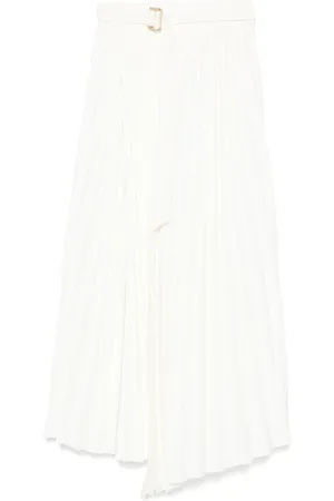 Parlor Belted midi skirt