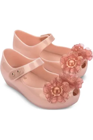 Melissa Flower-detailing ballerina shoes