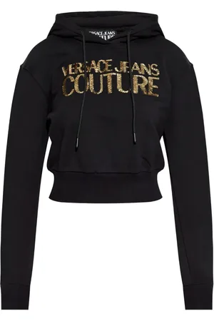VERSACE Sequin-logo hoodie