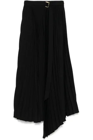 Parlor Belted midi skirt