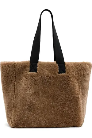 AllSaints Izzy reversible shearling tote bag