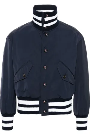 Thom Browne 4-Bar stripe flight jacket