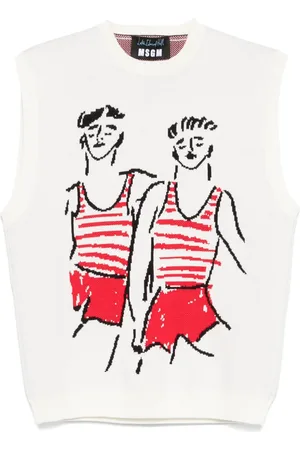 Msgm X Luke Edward Hall Sailors in Love vest