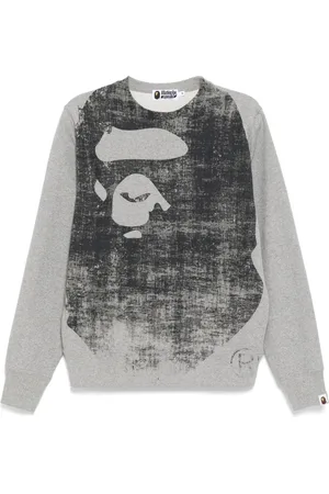 A Bathing Ape Faded-printed sweater